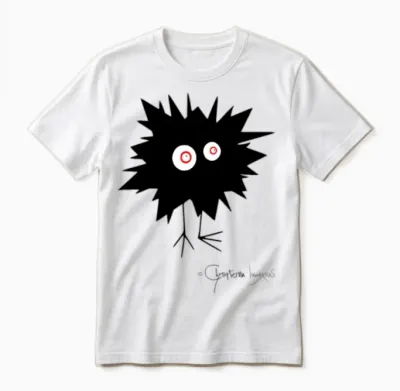 Woolly Beastie Flashed - Bestiolus Fulguratus Unisex T-Shirt - White