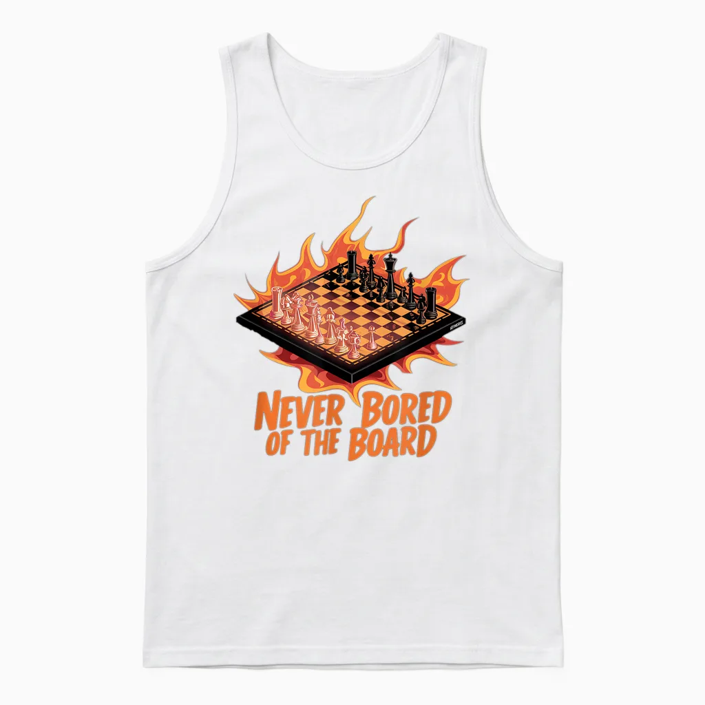 Schach Nie Langweilig Schachverein Schachfigur Schachbrett Unisex Tank Top in White