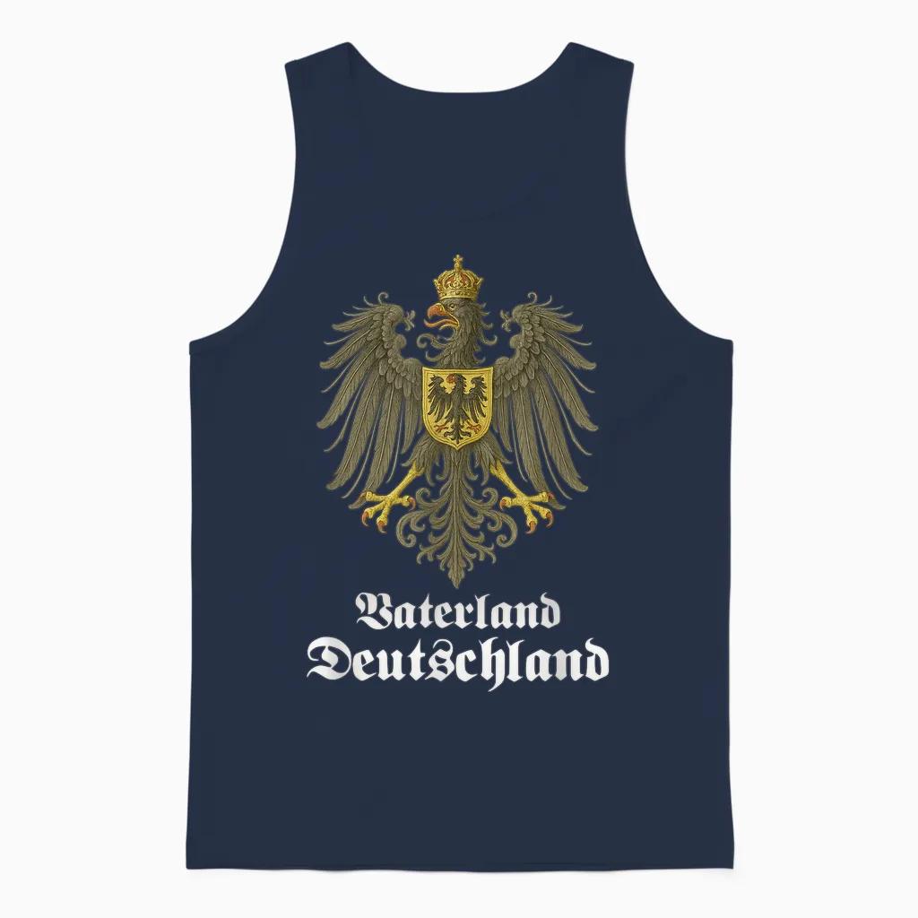 Vaterland Deutschland, Deutscher Adler, Deutschland Unisex Tank Top in Navy