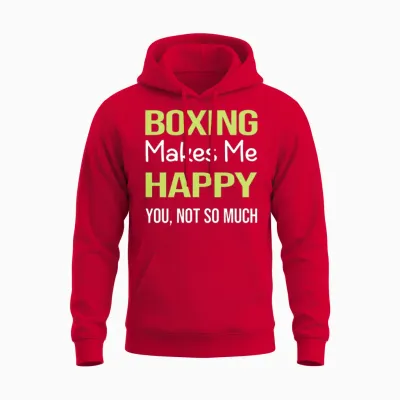 Funny Happy Boxing Unisex Hoodie - Red