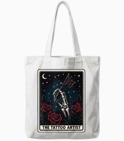 The Tattoo Artist Tote Bags - White