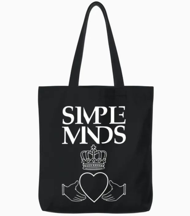Simple Minds Tote Bags in Black