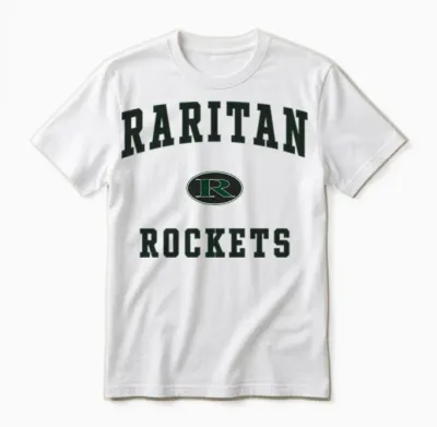 Raritan High School Rockets Unisex T-Shirt - White