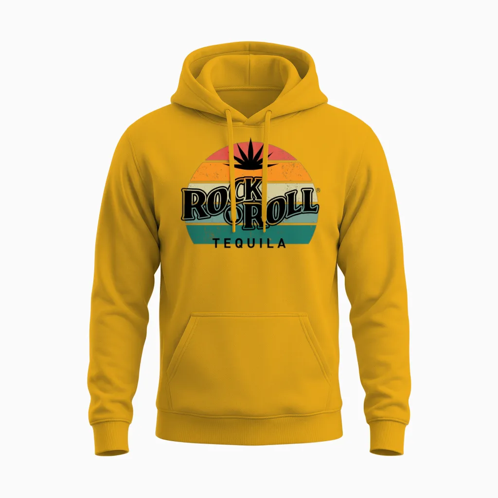 Rock N Roll Tequila Eighth Collection Unisex Hoodie in Gold