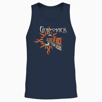 Godsmack the Rise of Rock Itin Unisex Tank Top - Navy