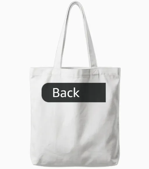 Hangyodon Front and Back Logo Tote Bags - White