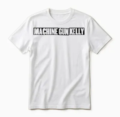 Machine Gun Kelly Official T-Shirt Pink Sleeveless Classic Unisex Adults and Children Small Unisex T-Shirt - White