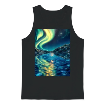 Crystal Lake of Aurora Unisex Tank Top - Black