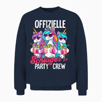 Schlager Party Crew Schlager Unisex Sweatshirt - Navy