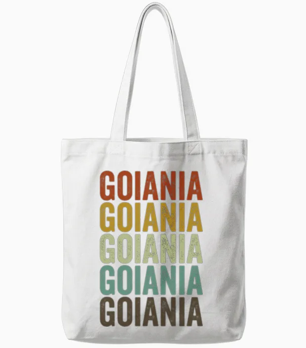 Goiania Brazil Retro Vintage Tote Bags - White