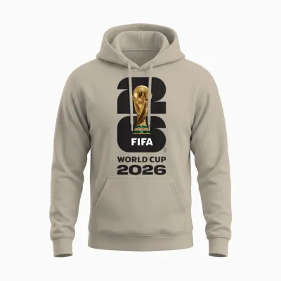 Kinder Fifa World Cup26 Fifa Gold Trophäe Unisex Hoodie - Sand