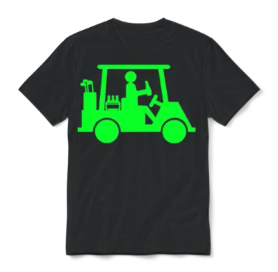 Funny Golf Unisex T-Shirt - Black