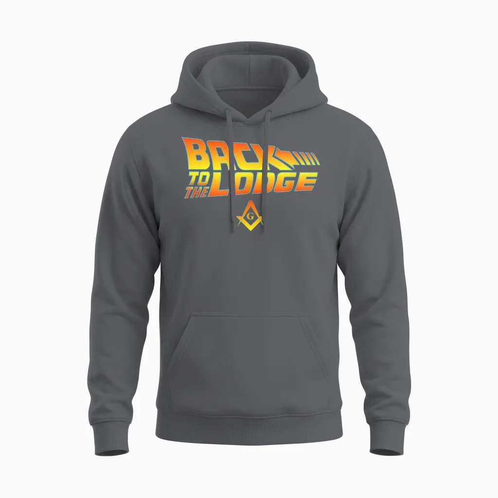 Back to the Lodge T-Shirt by Kuyang Freemason Unisex Hoodie in Charcoal