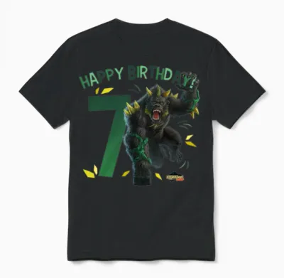 Schleich® Eldrador® Creatures Happy 7th Birthday Unisex T-Shirt - Black