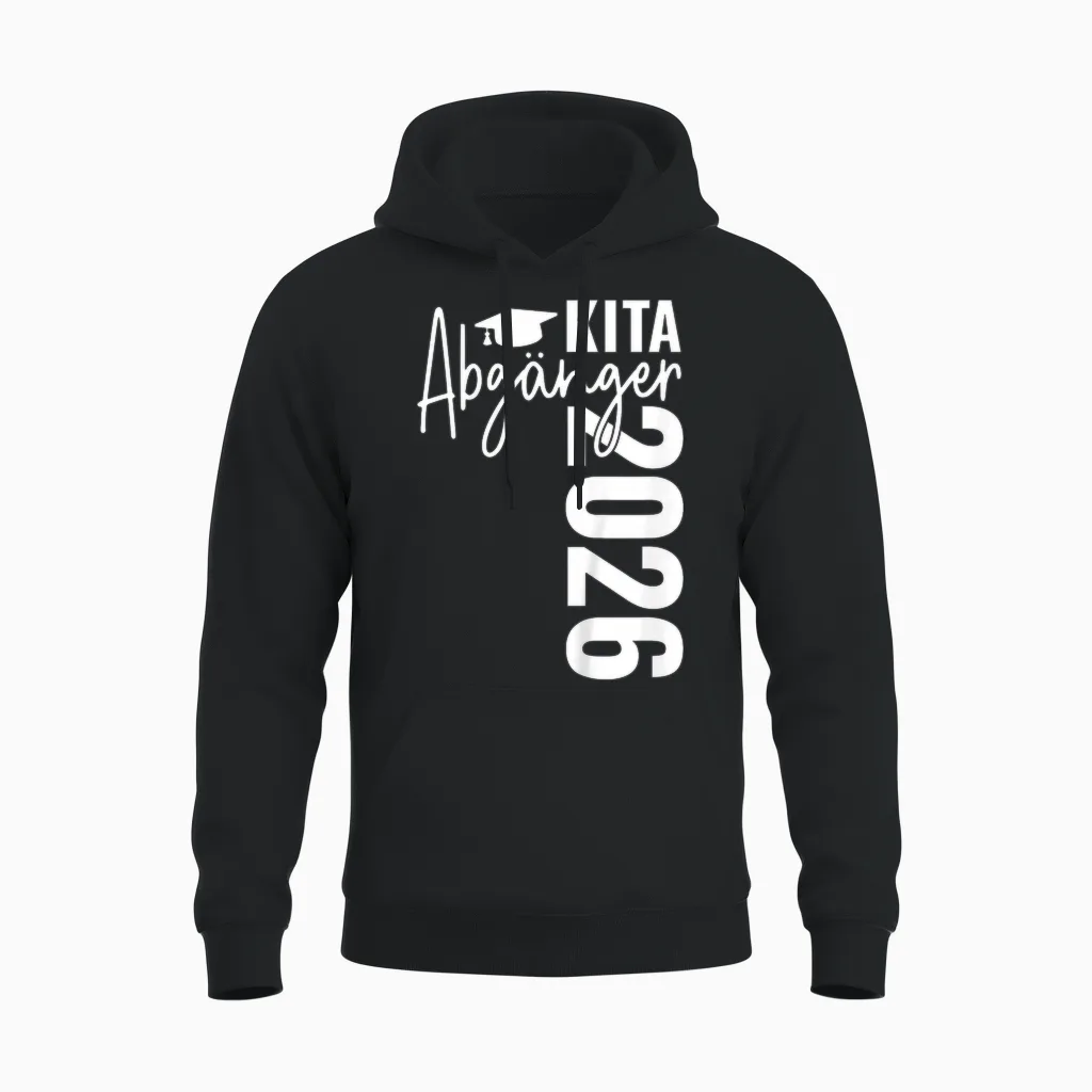 Kita Abgänger 2026 Schulkind Einschulung Schulanfang Schule Unisex Hoodie in Black