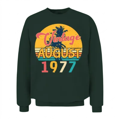 1977 August Retro Unisex Sweatshirt - Forest