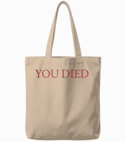 Died Souls Video Game Tote Bags - Natural
