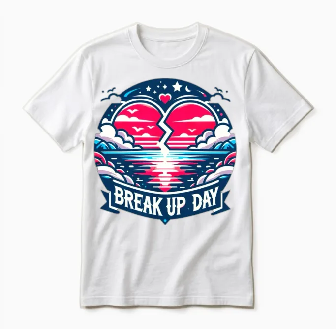 Breakup Day Unisex T-Shirt in White