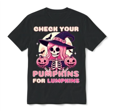Check Your Pumpkins for Lumpkins Unisex T-Shirt - Black