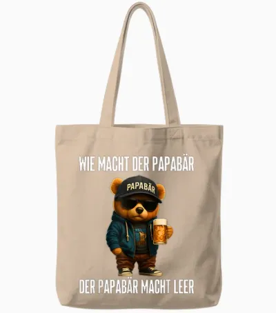 Wie Macht Der Papabär Der Papabär Macht Leer Tote Bags - Natural