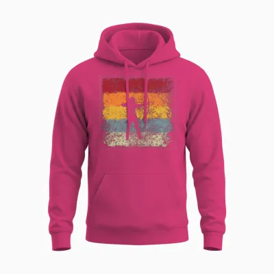 Archer Retro Unisex Hoodie - Heliconia