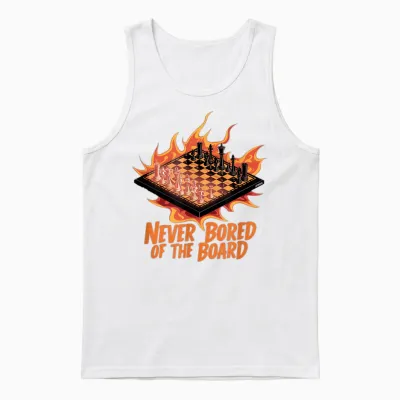 Schach Nie Langweilig Schachverein Schachfigur Schachbrett Unisex Tank Top - White