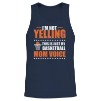 Funny Basketball Mom Game Gifts for Women Unisex Tank Top - Navy – 2