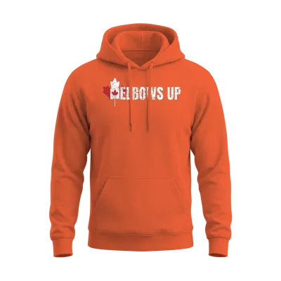 Elbows Up Canada Unisex Hoodie - Orange