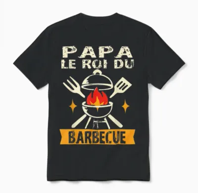 Barbecue Humour été Grillade Roi Du Bbq Maître Du Grill Unisex T-Shirt - Black