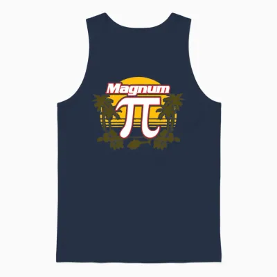 Magnum Pi Funny Unisex Tank Top - Navy