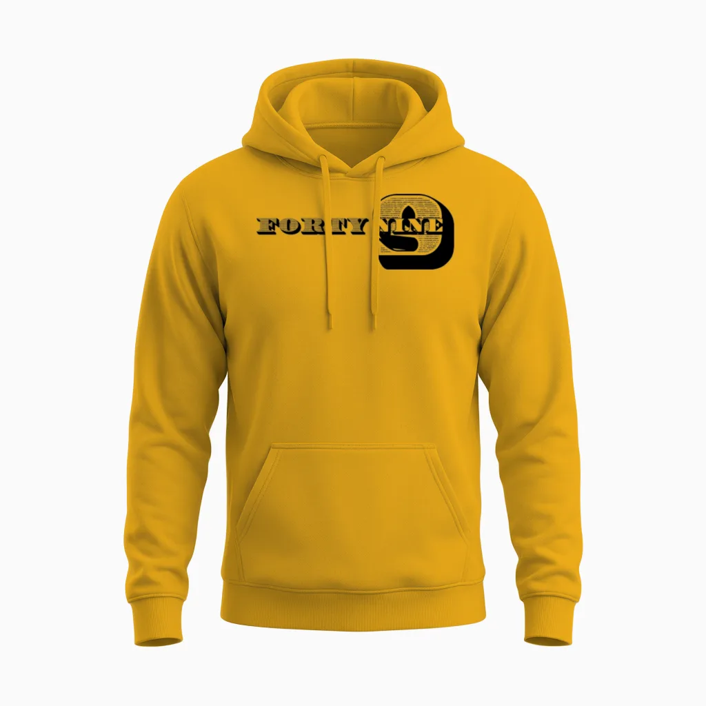 49th Birthday Gift Ideas for Him Men Unisex Hoodie in Gold