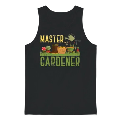 Master Gardener Gardening Unisex Tank Top - Black