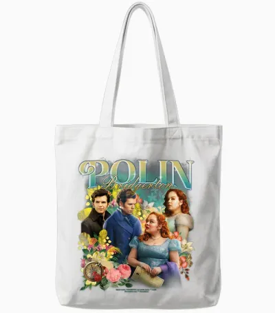 Bridgerton Polin Bridgerton Vintage Tote Bags - White