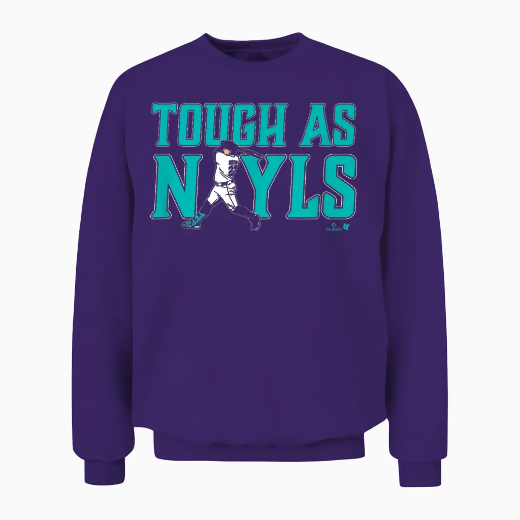 Josh Naylor - Tough as Nayls - Seattle Baseball Unisex Sweatshirt in Purple