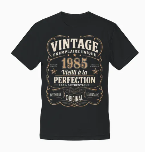 41 Years Man 1985 Birthday T Shirt 41 Years Man 1985 Unisex T-Shirt - Black