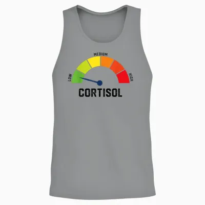 Low Cortisol V Meme Unisex Tank Top - Sport Grey