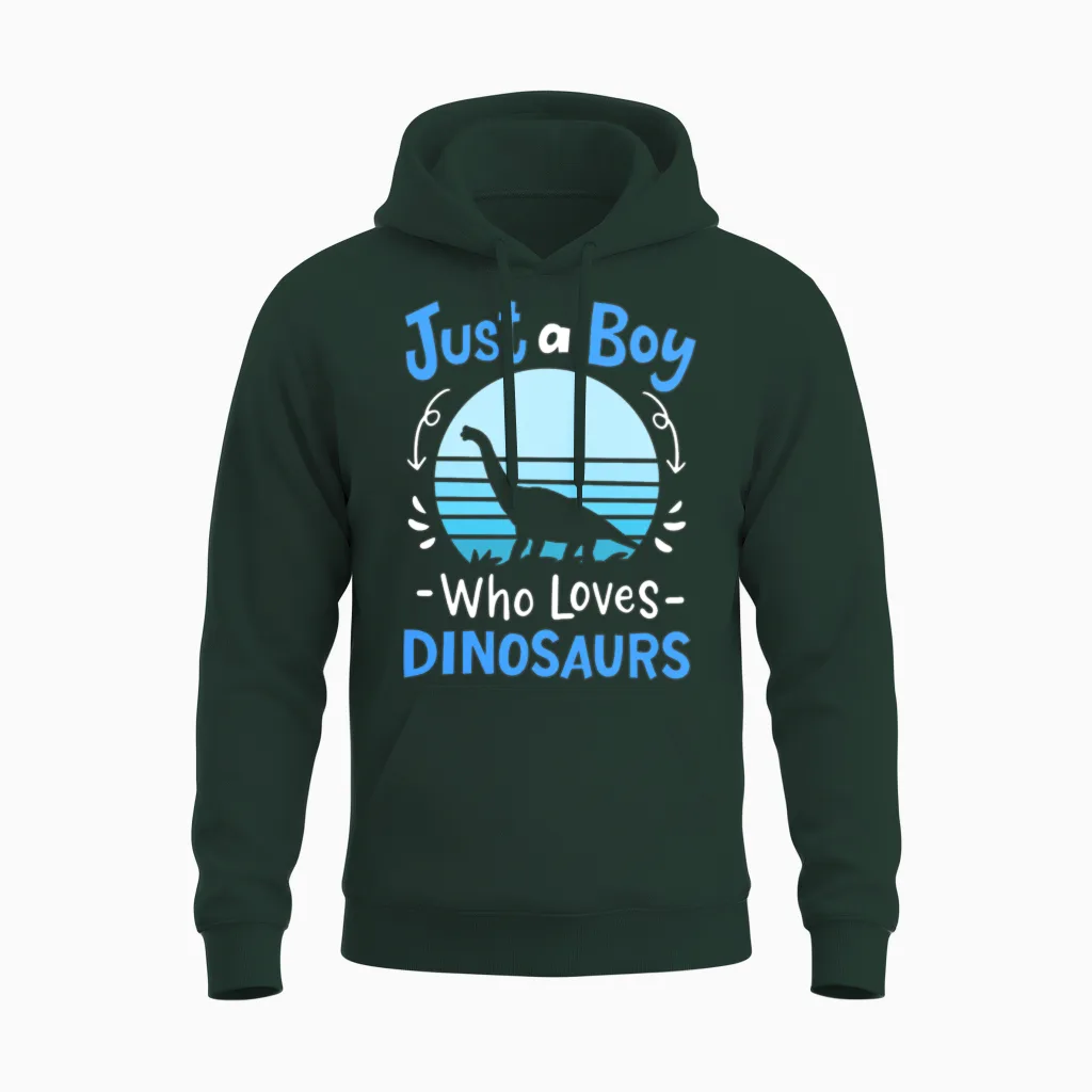 Dinosaurs Dinosaur Lover Retro Unisex Hoodie in Forest