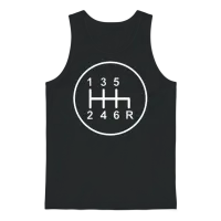 Speed Manual Transmission 6-Speed Gear Stick Unisex Tank Top - Black – 1