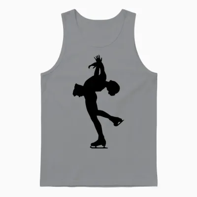 Ice Skating Unisex Tank Top - Sport Grey
