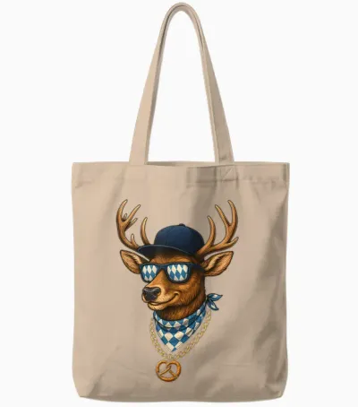 Oktoberfest Lederhosn Wiesen Dirndl Ersatz Tracht Trachten Tote Bags - Natural
