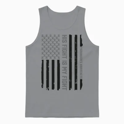Parkinsons Disease Awareness Ribbon Unisex Tank Top - Sport Grey