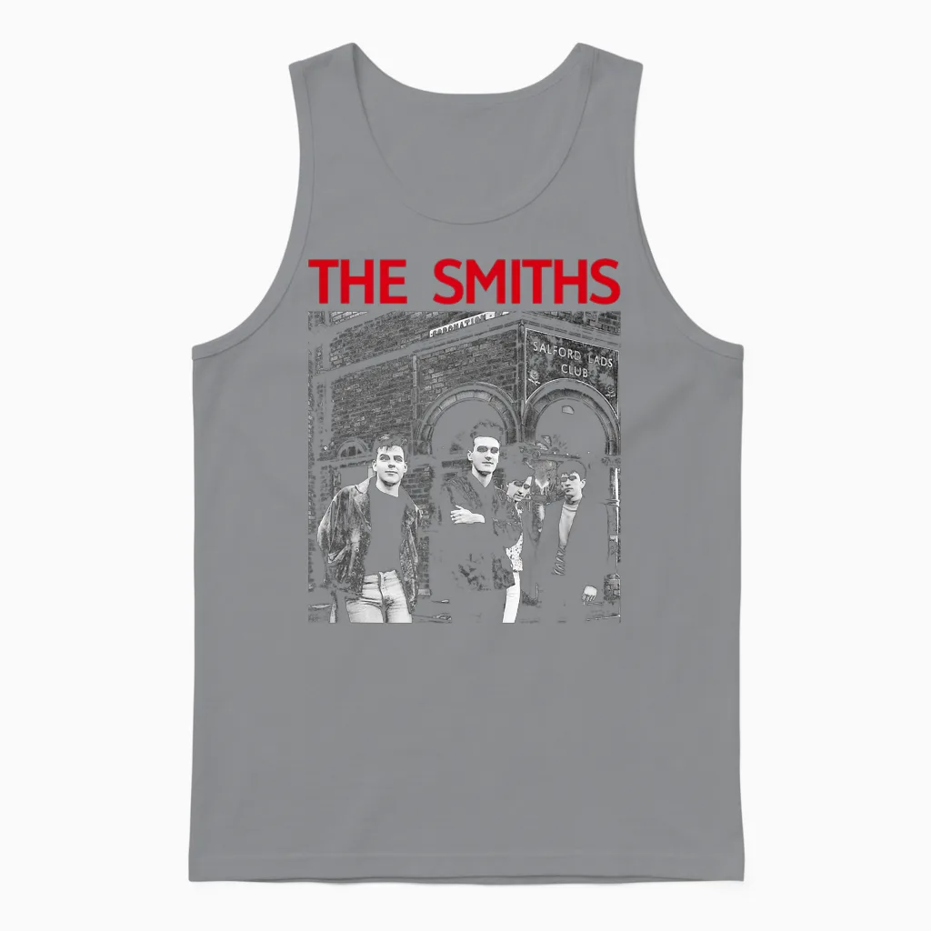 The Smiths Salford Lads Club Manchester by Stephen Wright Unisex Tank Top in Sport Grey