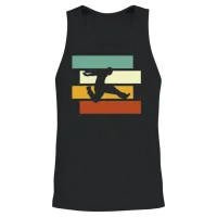 Parkour Retro Unisex Tank Top - Black – 2