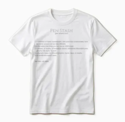 Pen Stash White Unisex T-Shirt - White