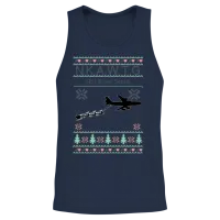 Kc-135 Nkawtg Not Even Santa Unisex Tank Top - Navy – 2