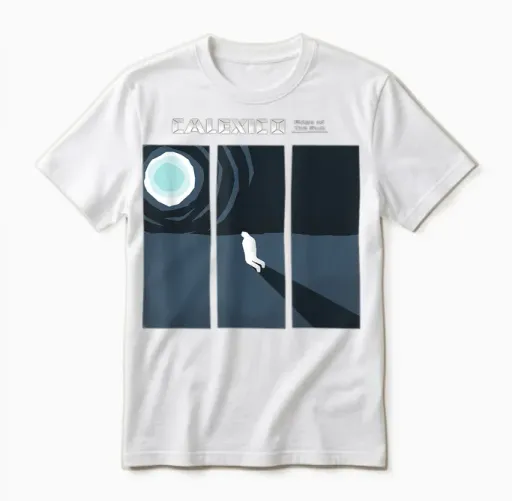 Calexico Edge of the Sun Official T-Shirt, Blue, S Unisex T-Shirt - White