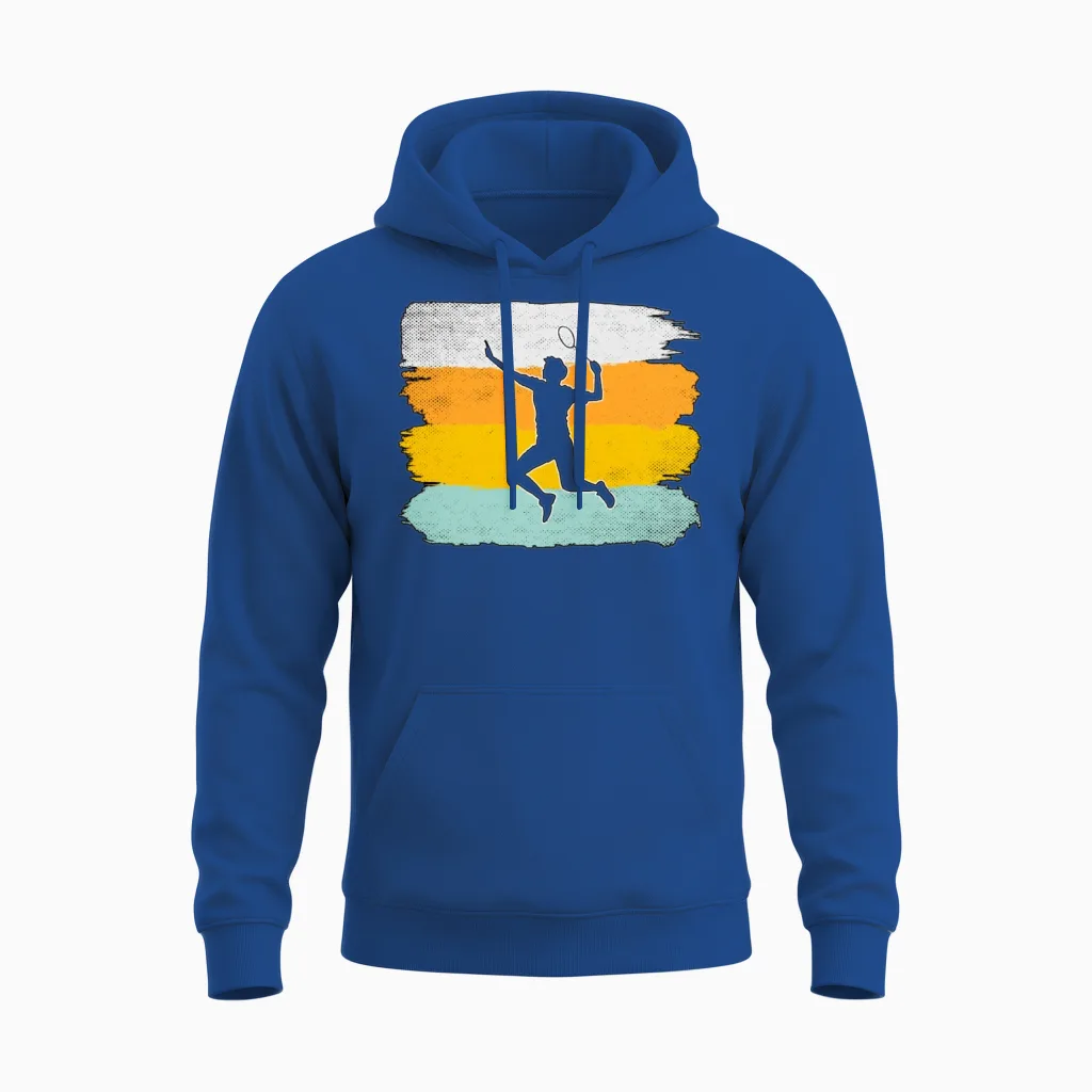 Badminton Retro Unisex Hoodie in Royal