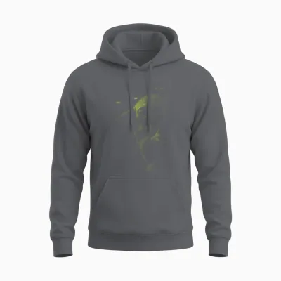 Star Wars: the Mandalorian Grogu Watching Unisex Hoodie - Charcoal