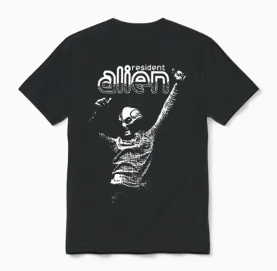 Alien Resident T-Shirt, Black, S Unisex T-Shirt - Black