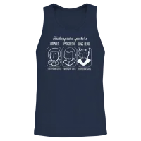 Shakespeare Quote Hamlet Spoiler Teacher Gift Unisex Tank Top - Navy – 2